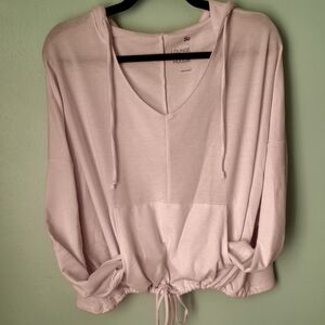 SO LOUNGE LIFE HOODIE  size Large  color  Light Pink
